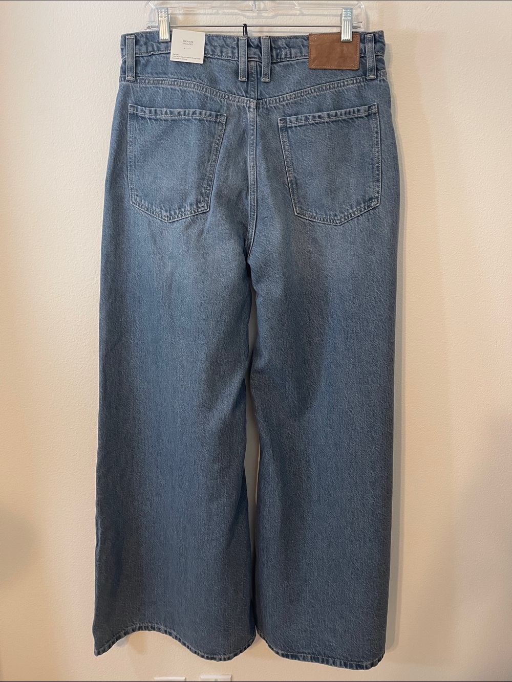 NWT Banana Republic High-Rise Wide-Leg Lightweight Palazzo Jeans - Picture 10 of 14